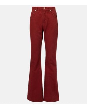 Gabriela Hearst High-Rise Jeans Willa - Rot