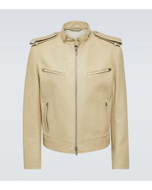 Burberry Lederjacke - Natur