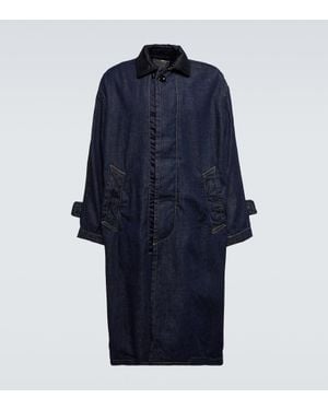 Sacai Mantel Aus Denim - Blau