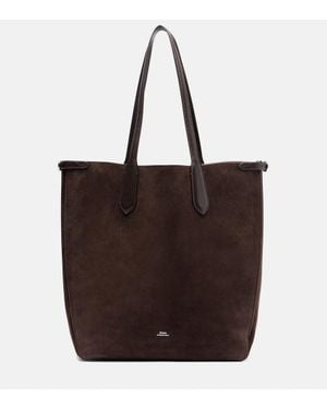 Polo Ralph Lauren Leather-Trimmed Suede Shopper - Brown