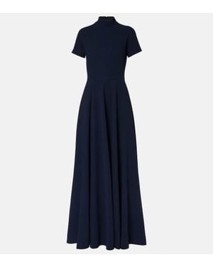 Emilia Wickstead Malinda Lame Tweed Gown - Blue