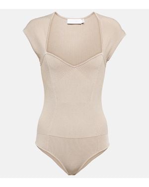 Jonathan Simkhai Body Barbara Aus Rippstrick - Natur