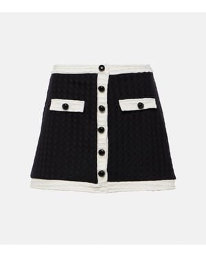 Adriana Degreas Jacquard Miniskirt - Black