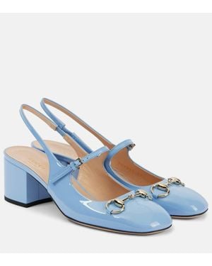 Gucci Zapato De Salón Con Horsebit Para Mujer, Talla - Azul