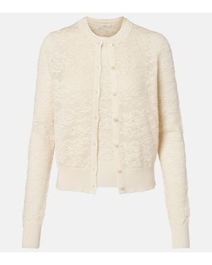 Chloé Set Aus Top Und Cardigan Aus Baumwolle Und Seide - Natur