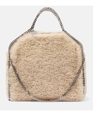 Stella McCartney Tote Falabella Large De Borrego Sintetico - Neutro