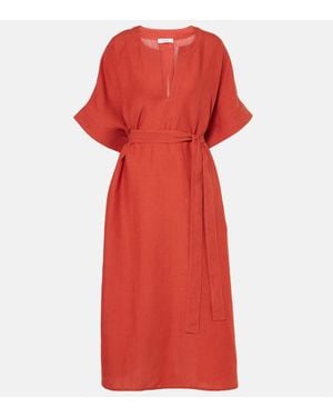 Eres Maxikleid Bibi Aus Leinen - Rot