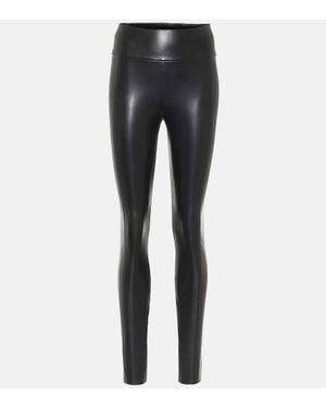 Wolford Edie Faux Leather Leggings - Black