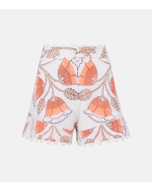Juliet Dunn Shorts Aus Baumwolle - Weiß