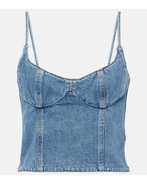 Magda Butrym Denim Bustier - Blue