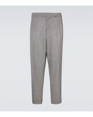 Brunello Cucinelli Hose Aus Schurwolle - Grau