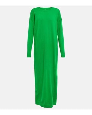 Jardin Des Orangers Maxikleid Aus Kaschmir - Grün