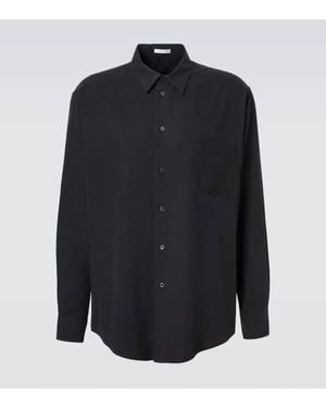 The Row Briar Silk Shirt - Blue