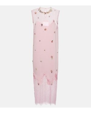 Costarellos Abito Midi Keeva - Rosa