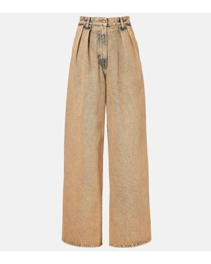 Alanui Jeans Anchos Desert Rose - Neutro