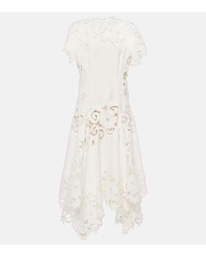 Oscar de la Renta Abito Midi - Bianco