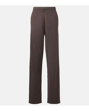 Extreme Cashmere Weite Hose N°353 Relax Aus Baumwolle Und Kaschmir - Braun