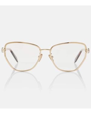 BVLGARI Serpenti Forever Cat-Eye Glasses - Natural