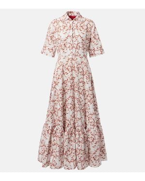 La DoubleJ San Pietro Printed Shirt Dress - Purple