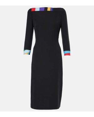 PUCCI Cady Polyester Midi Dress - Black