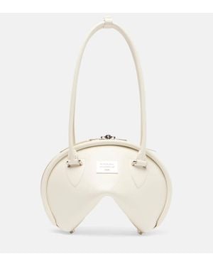 Acne Studios Bowlina Small Leather Shoulder Bag - White