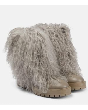 Aquazzura Stivaletti Baby It's Cold Outside - Grigio