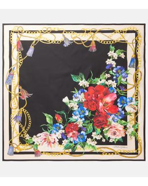 Dolce & Gabbana Panuelo De Sarga De Seda Floral - Multicolor