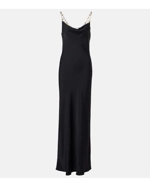 Rabanne Chain-Detail Gown - Black