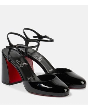 Christian Louboutin Jane 85 Patent Pump - Black