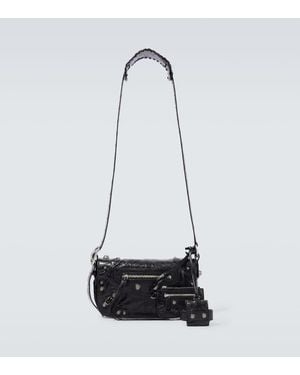 Balenciaga Crossbody Bag Le Cagole Xs Aus Leder - Weiß