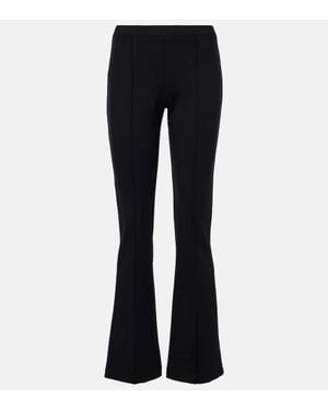 Velvet Albee High-Rise Flared Trousers - Black