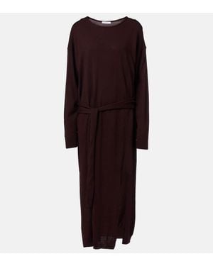 Lemaire Belted Sweater Dress - Purple