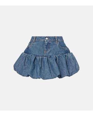 Coperni Minigonna Di Jeans Baloon - Blu