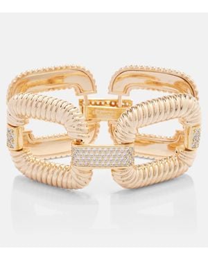 Self-Portrait Armband Knocker Mit Kristallen - Mettallic