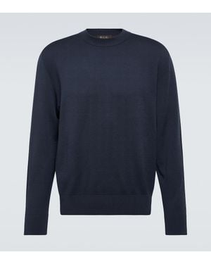 Loro Piana Pullover Renai Aus Einem Wollgemisch - Blau