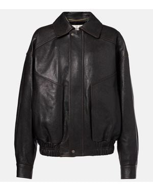 Saint Laurent Leather Jacket - Black