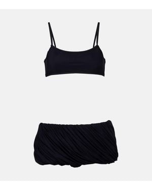 Alaïa Bikini Short A Taille Basse - Noir