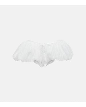 Jacquemus Shorts Le Short Chouchou Aus Spitze - Weiß