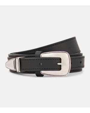 Lemaire Guertel Minimal Western Aus Leder - Schwarz