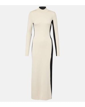 JOSEPH Knitted Wool And Silk Maxi Dress - Natural