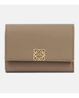 Loewe Portemonnaie Anagram Aus Leder - Natur