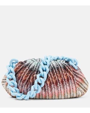 Missoni Nastri Round Beauty Clutch Bag in Black | Lyst