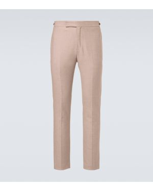 Gabriela Hearst Sebastian Wool And Cashmere Suit Trousers - Natural