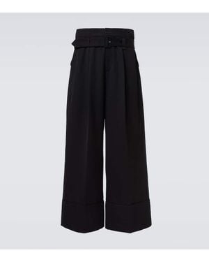 Simone Rocha Pantaloni A Gamba Larga E Vita Alta - Nero