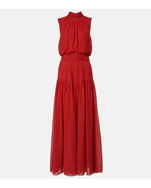 Diane von Furstenberg Menon Turtleneck Maxi Dress - Red