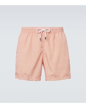 Fedeli Bedruckte Badeshorts Madeira - Pink