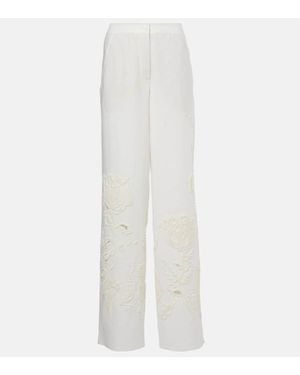 Dorothee Schumacher Weite Hose Beauty Aus Leinen - Weiß