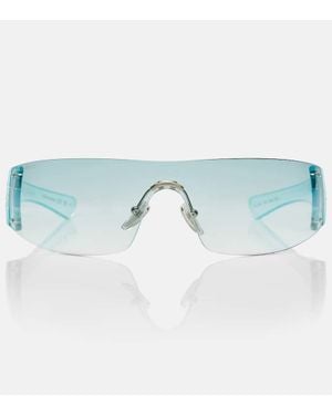 Gucci Leonie Interlocking G Mask Sunglasses - Blue
