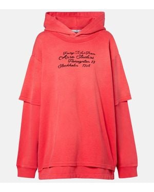 Acne Studios Hoodie Floor Aus Baumwolle - Rot
