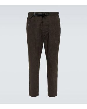 and wander Gerade Hose Aus Seersucker - Schwarz